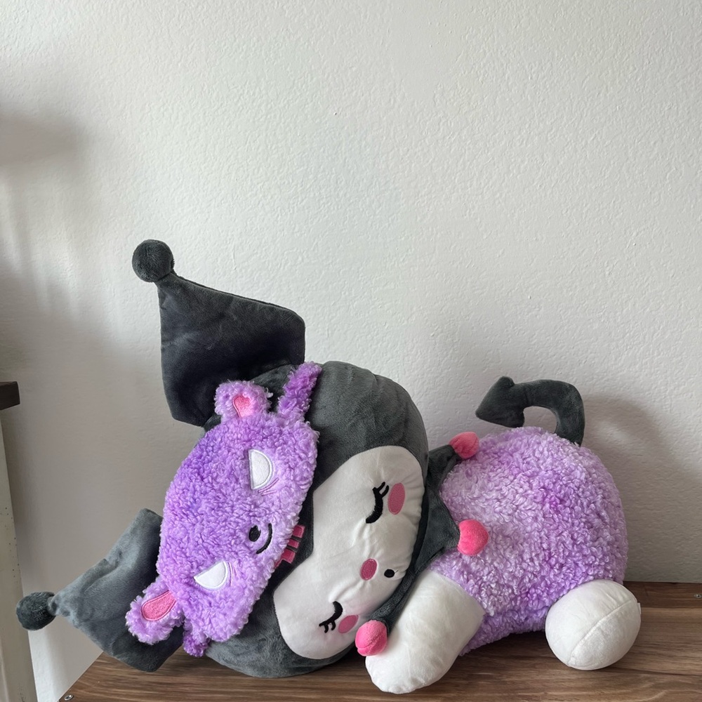 Kuromi Plush Toy - Purple and Gray